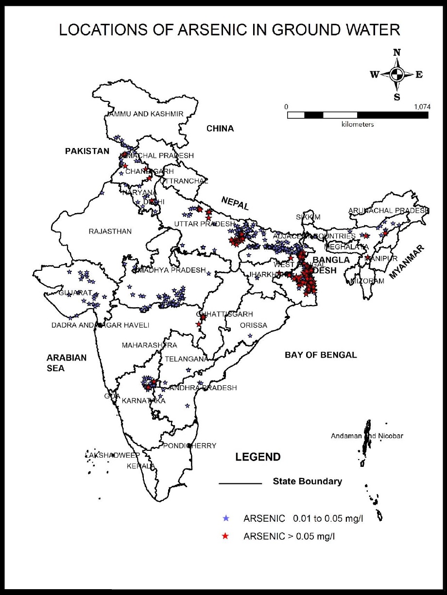 Chart 3 Arsenic hotspots in the country